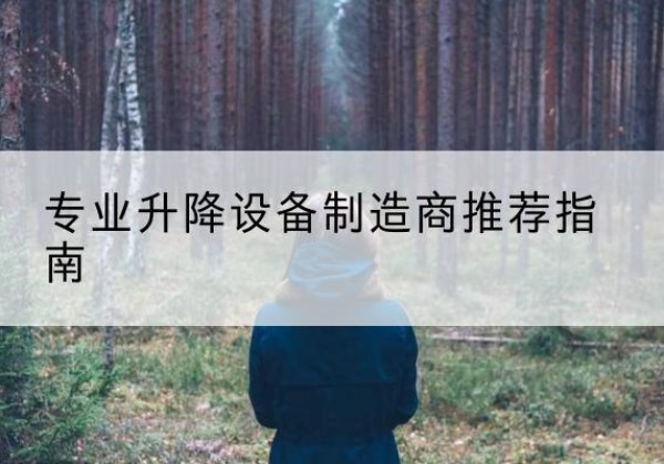 博野电动剪叉升降平台厂家-专业升降设备制造商推荐指南